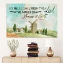 Christian Canvas Wall Art My Help Comes From The Lord Psalm 12:12