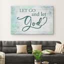 Christian Canvas Wall Art Let Go And Let God