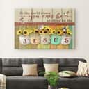 Christian Canvas Wall Art In The World You Can Be Anything Be Like Jesus