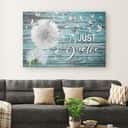 Christian Just Breathe Canvas Wall Art Dandelion Butterfly Christian Just Breathe Canvas Wall Art Dandelion Butterfly