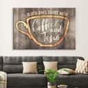 Coffee And Jesus Christian Canvas Wall Art