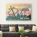 Jesus Is The Key To Heaven But Faith Unlocks The Door Christian Canvas Wall Art