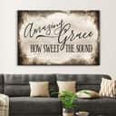 Vintage Amazing Grace How Sweet The Sound Christian Canvas Wall Art Vintage Amazing Grace How Sweet The Sound Christian Canvas Wall Art