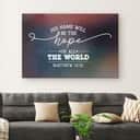 Christian Canvas Wall Art His Name Will Be The Hope Of All The World Matthew 12:21