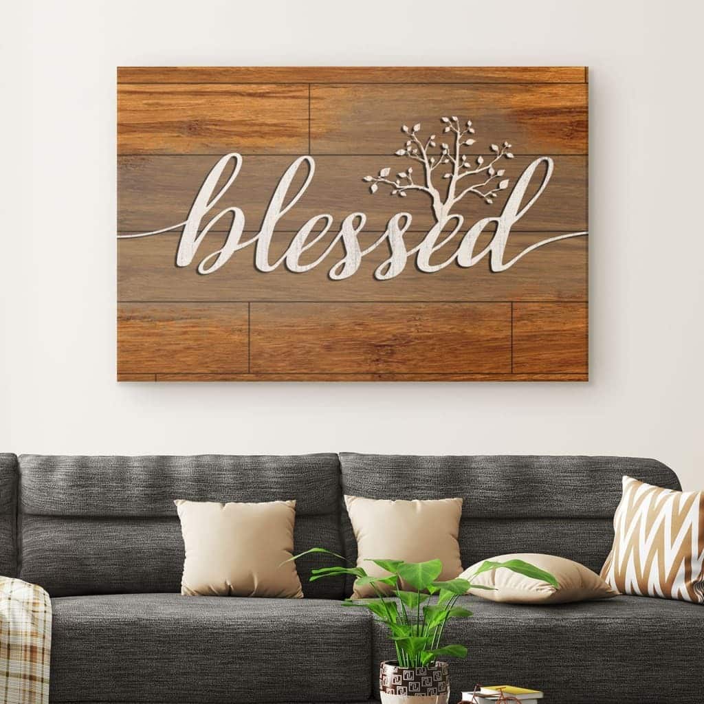 Christian Canvas Wall Art Blessed Christian Canvas Wall Art Blessed