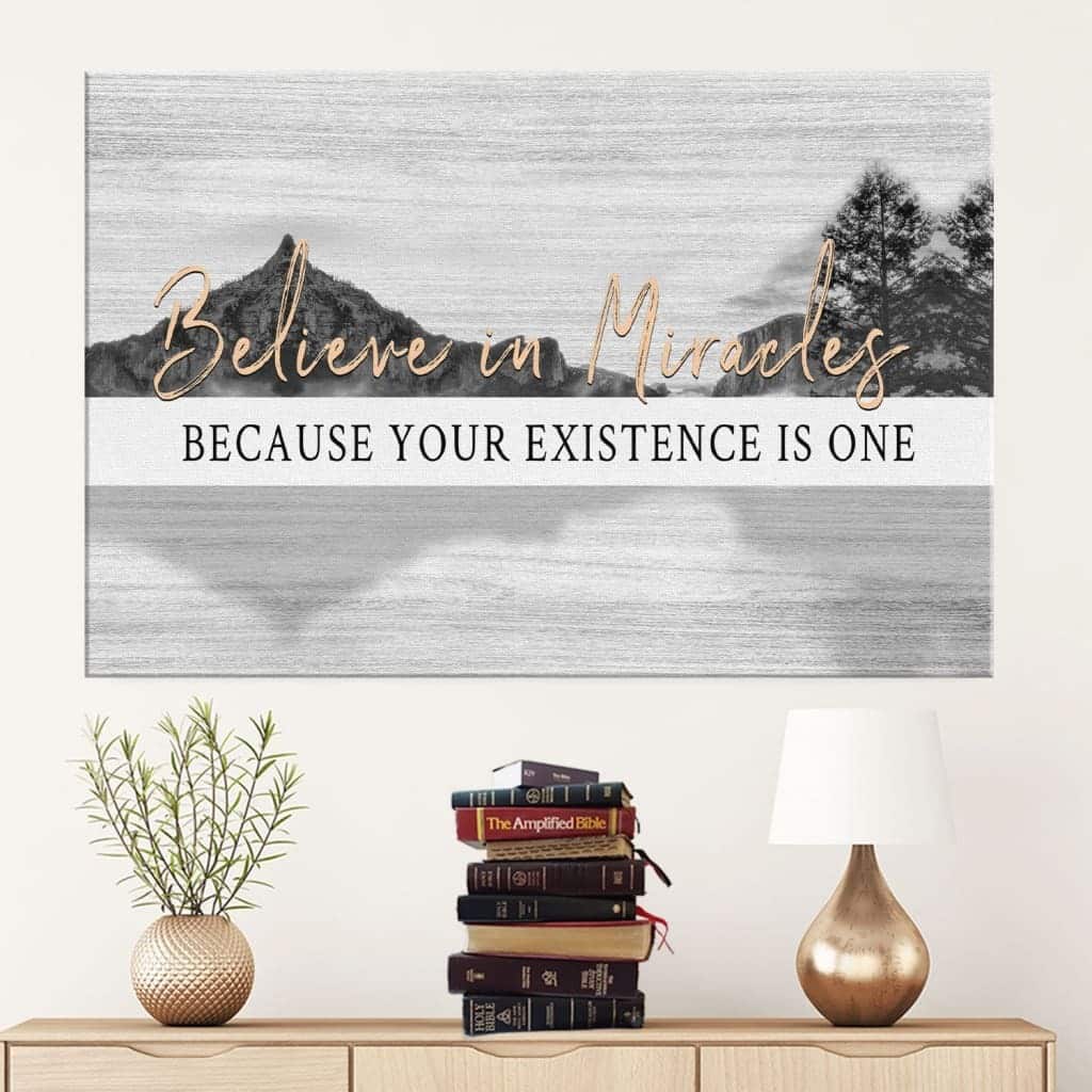 Christian Canvas Wall Art Believe In Miracles Christian Canvas Wall Art Believe In Miracles