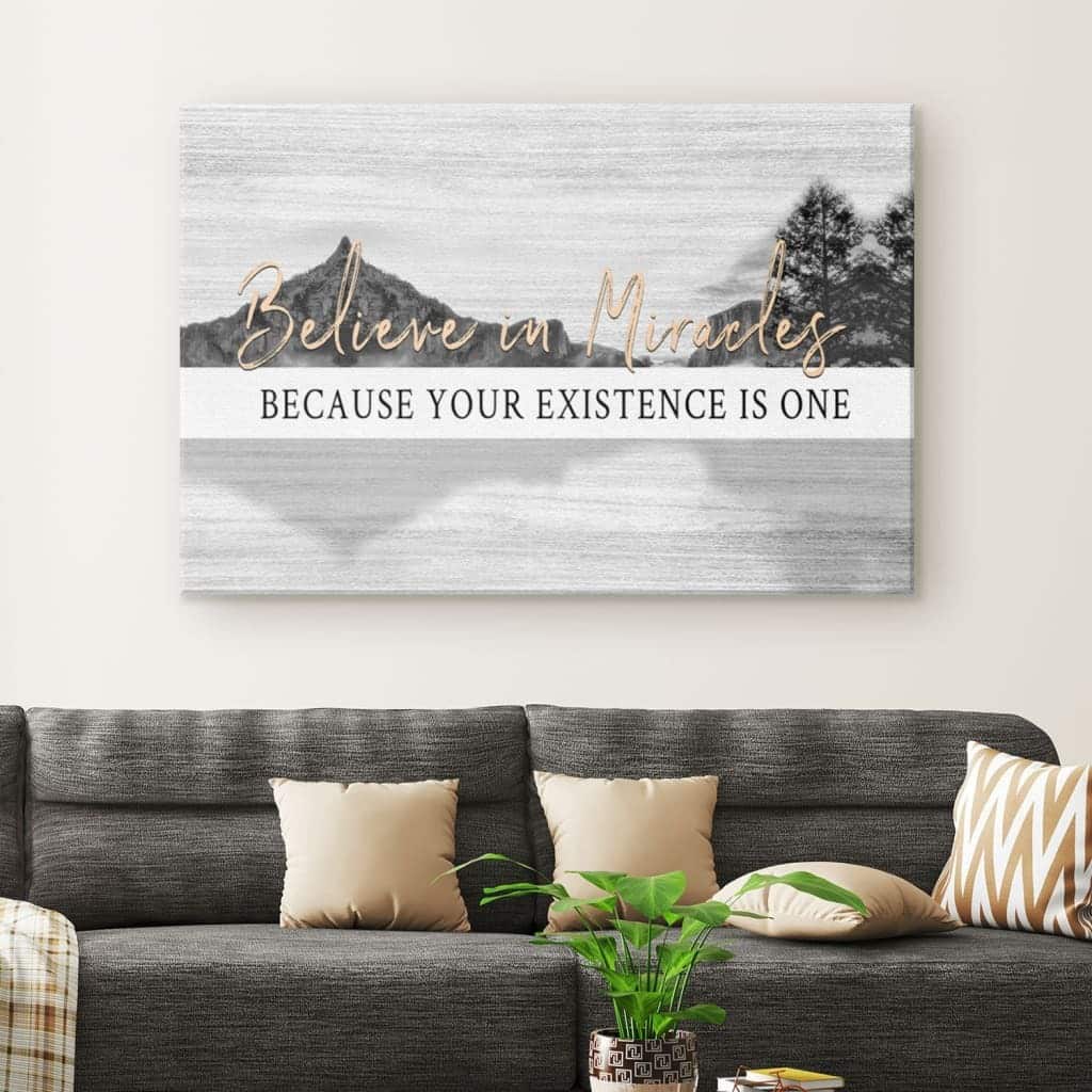 Christian Canvas Wall Art Believe In Miracles Christian Canvas Wall Art Believe In Miracles