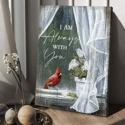 Christian Canvas Print I Am Always With You Spring