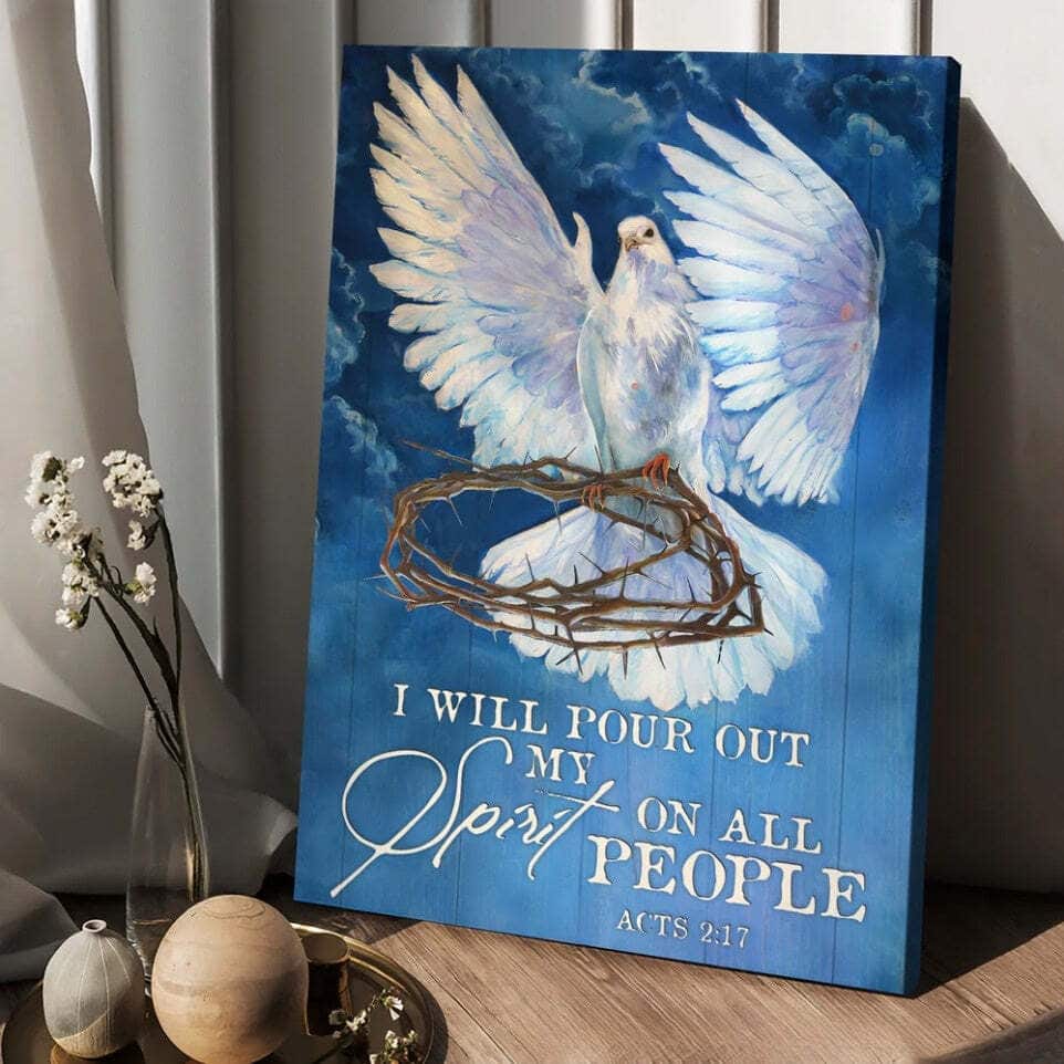 Christian Canvas Print I Will Pour Out My Spirit On All People Christian Canvas Print I Will Pour Out My Spirit On All People