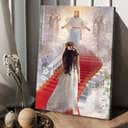 Christian Canvas Print Walking With Jesus The Way To Heaven