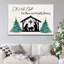 Christian Canvas Wall Art Oh Holy Night The Stars Are Brightly Shining