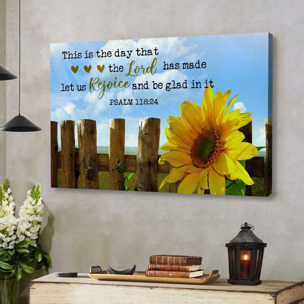 Christian Canvas Wall Art Psalm 118:24 This Is The Day That The Lord Has Made Christian Canvas Wall Art Psalm 118:24 This Is The Day That The Lord Has Made