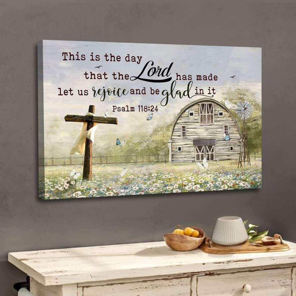 Christian Canvas Wall Art Cross This Is The Day That The Lord Has Made Christian Canvas Wall Art Cross This Is The Day That The Lord Has Made