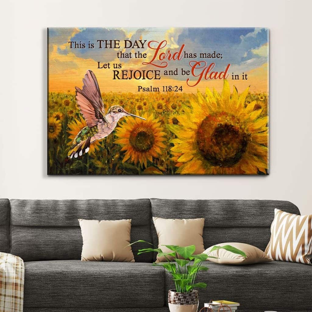 Christian Canvas Wall Art This Is The Day That The Lord Has Made Psalm 118:24 Christian Canvas Wall Art This Is The Day That The Lord Has Made Psalm 118:24