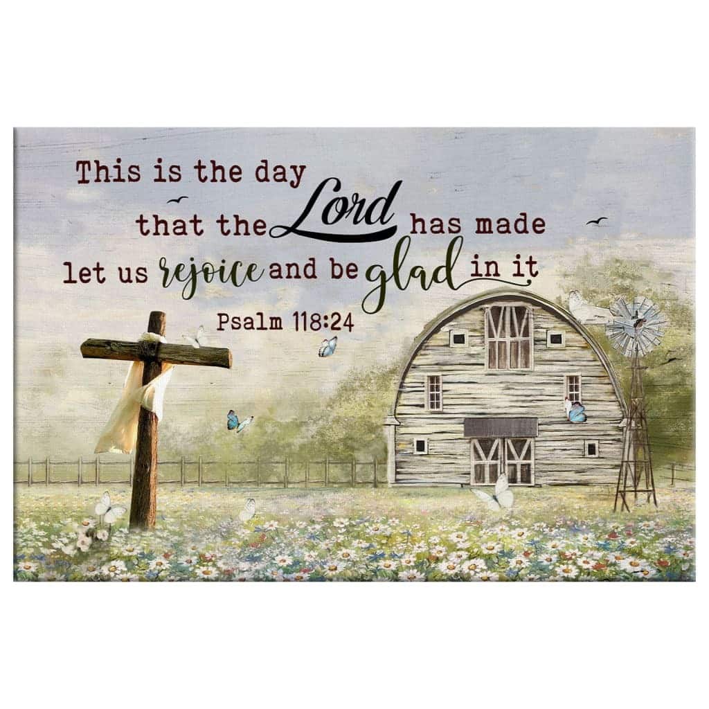 Christian Canvas Wall Art Cross This Is The Day That The Lord Has Made Christian Canvas Wall Art Cross This Is The Day That The Lord Has Made