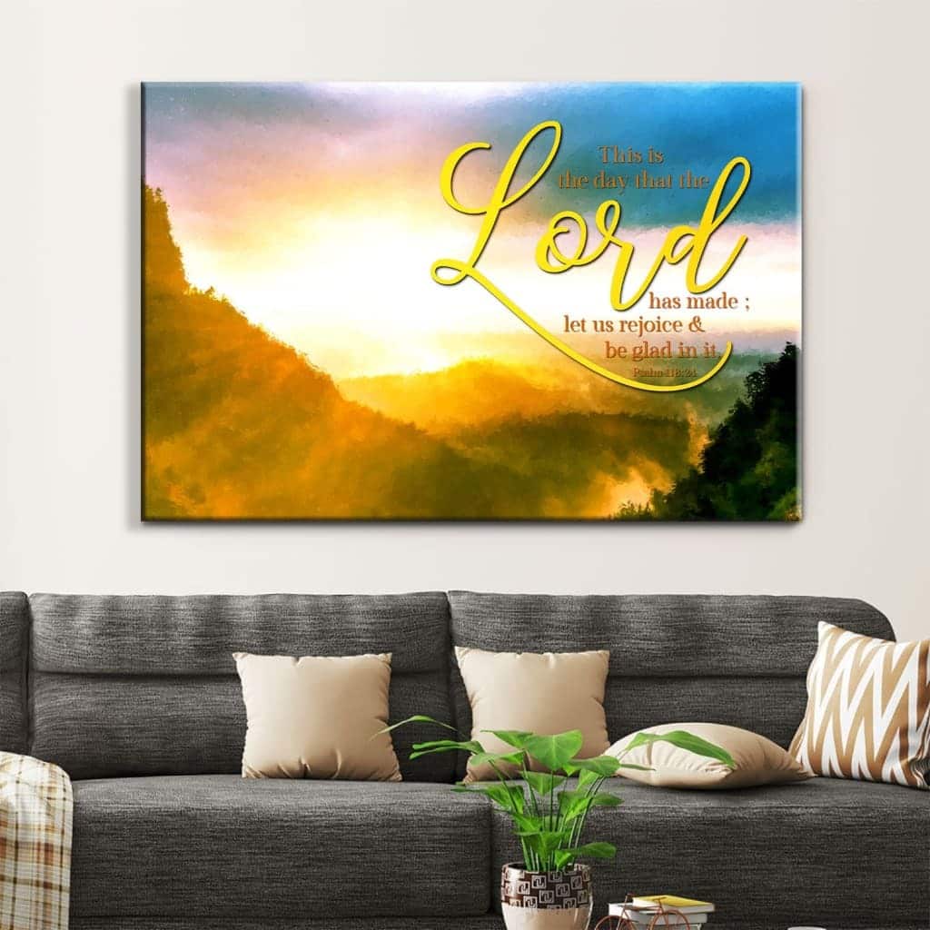 This Is The Day That The Lord Has Made Christian Canvas Wall Art This Is The Day That The Lord Has Made Christian Canvas Wall Art