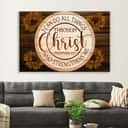 Sunflower Philippians 4:13 I Can Do All Things Through Christ Christian Canvas Wall Art