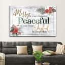 Christian Canvas Wall Art Merry Be Your Christmas Peaceful Be Your Home