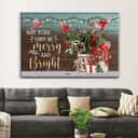 Christmas Canvas Wall Art May Your Days Be Merry And Bright