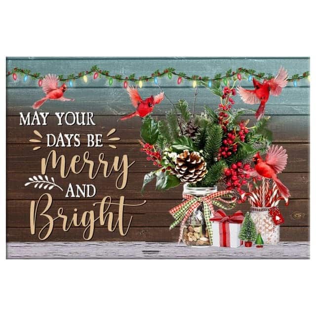 Christmas Canvas Wall Art May Your Days Be Merry And Bright Christmas Canvas Wall Art May Your Days Be Merry And Bright