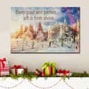 Christmas Canvas Wall Art James 1:17 Every Good And Perfect Gift Is From Above