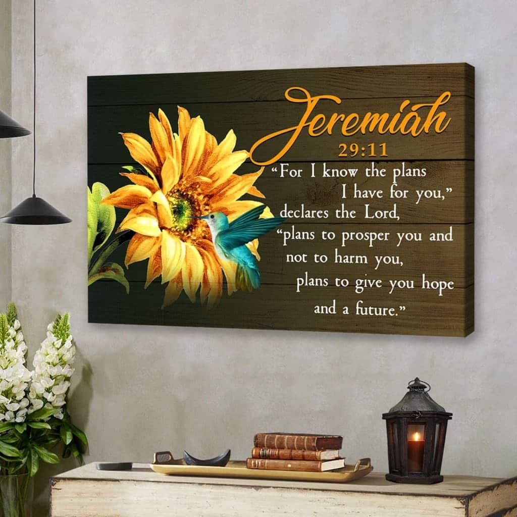 Christian Canvas Wall Art Jeremiah 29:11 For I Know The Plans I Have For You Christian Canvas Wall Art Jeremiah 29:11 For I Know The Plans I Have For You