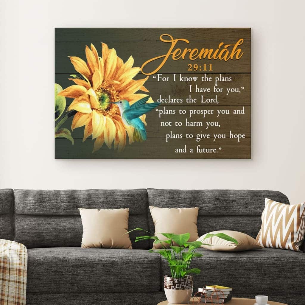 Christian Canvas Wall Art Jeremiah 29:11 For I Know The Plans I Have For You Christian Canvas Wall Art Jeremiah 29:11 For I Know The Plans I Have For You