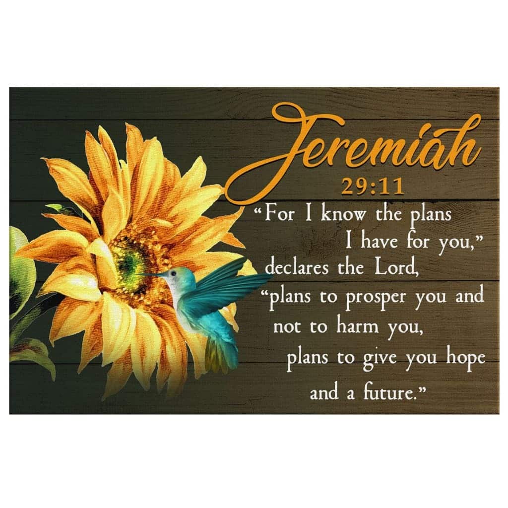 Christian Canvas Wall Art Jeremiah 29:11 For I Know The Plans I Have For You Christian Canvas Wall Art Jeremiah 29:11 For I Know The Plans I Have For You