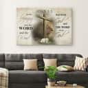 Christian Canvas Wall Art In The Beginning Was The Word John 1:1 Christian Canvas Wall Art In The Beginning Was The Word John 1:1
