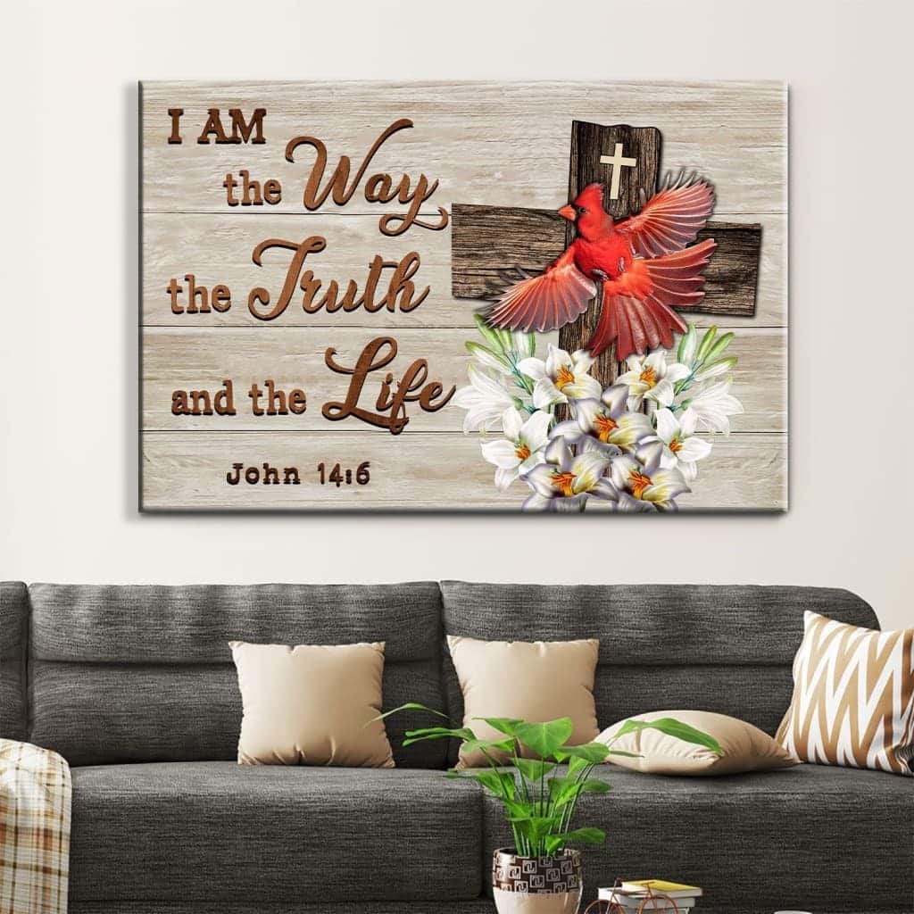 Christian Canvas Wall Art I Am The Way The Truth And The Life Christian Canvas Wall Art I Am The Way The Truth And The Life