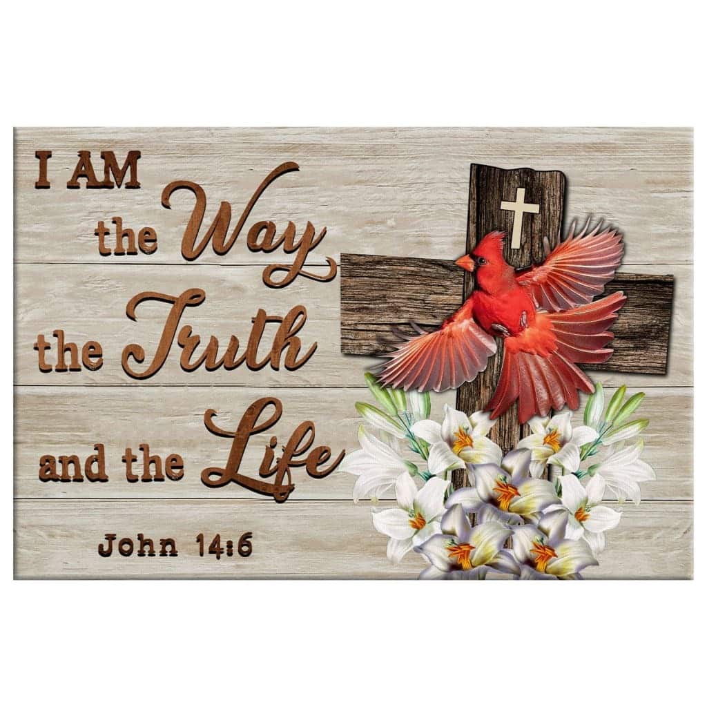 Christian Canvas Wall Art I Am The Way The Truth And The Life Christian Canvas Wall Art I Am The Way The Truth And The Life
