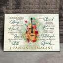 Christian I Can Only Imagine Canvas Wall Art Guitar Surrounded By Your Glory