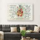 Christian I Can Only Imagine Canvas Wall Art Guitar Surrounded By Your Glory
