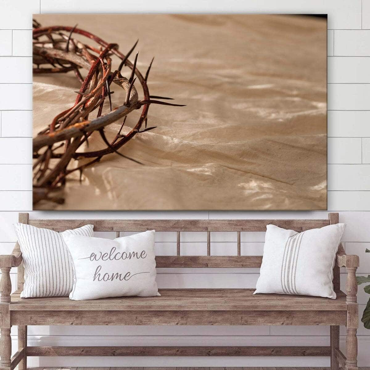 Christian Canvas Wall Art Jesus Christ Crown Of Thorns Christian Canvas Wall Art Jesus Christ Crown Of Thorns