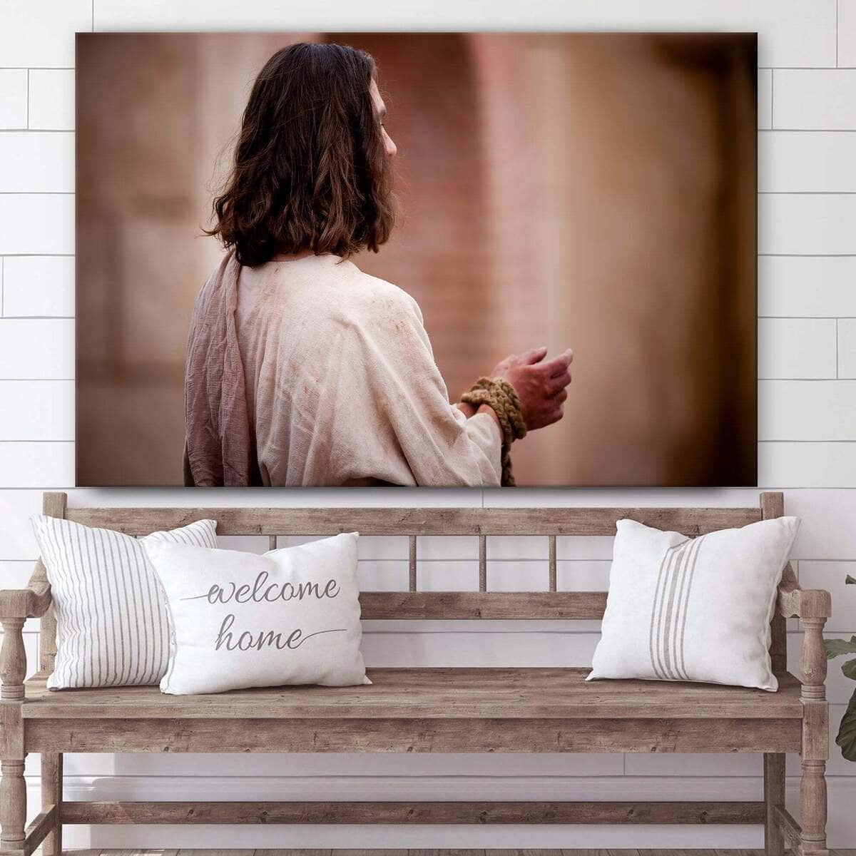 Christian Canvas Wall Art Christ In Captivity Christian Canvas Wall Art Christ In Captivity