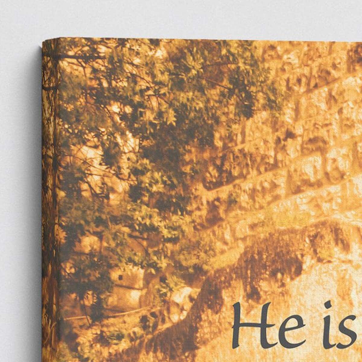Christian Canvas Wall Art He Is Risen Garden Tomb Christian Canvas Wall Art He Is Risen Garden Tomb
