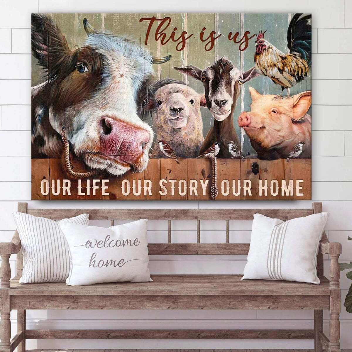 Christian Canvas Wall Art This Is Us Our Life Our Story Our Home Christian Canvas Wall Art This Is Us Our Life Our Story Our Home