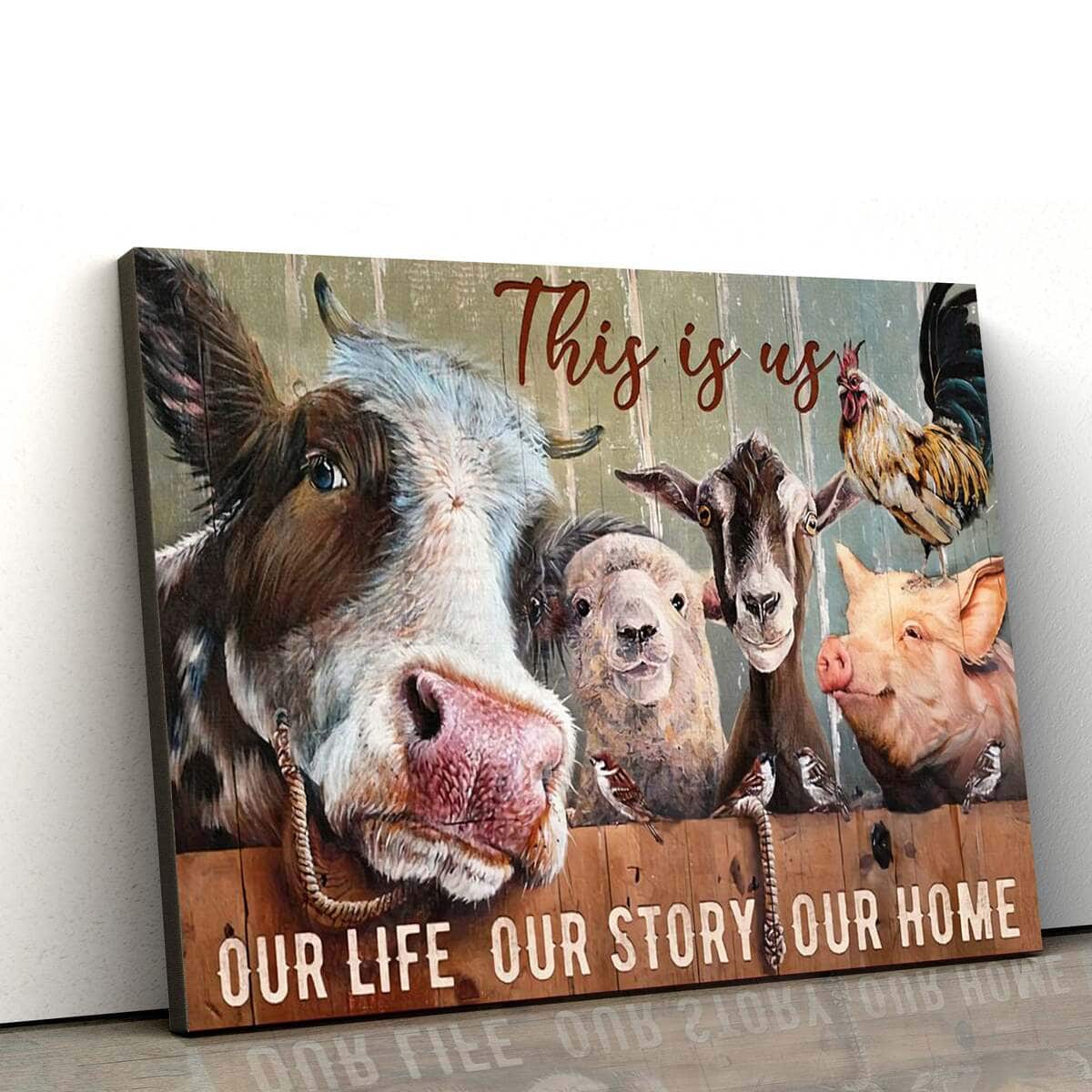 Christian Canvas Wall Art This Is Us Our Life Our Story Our Home Christian Canvas Wall Art This Is Us Our Life Our Story Our Home