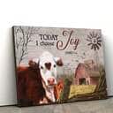 Christian James 1:2 Today I Choose Joy Canvas Wall Art Cow Farm Christian James 1:2 Today I Choose Joy Canvas Wall Art Cow Farm