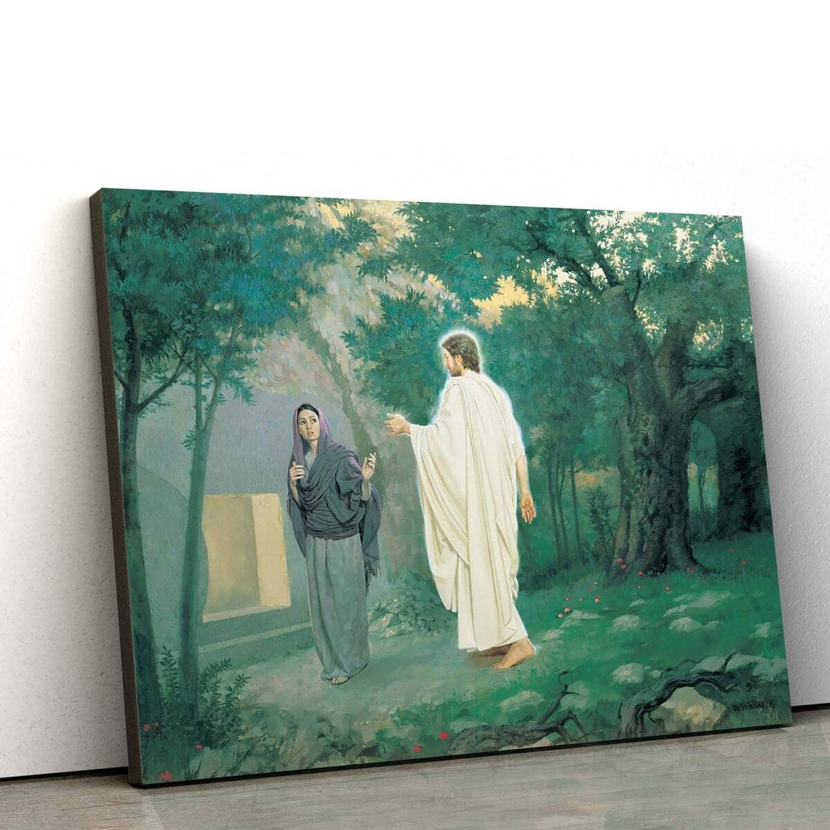 Christian Canvas Wall Art Resurrected Jesus And Mary Christian Canvas Wall Art Resurrected Jesus And Mary