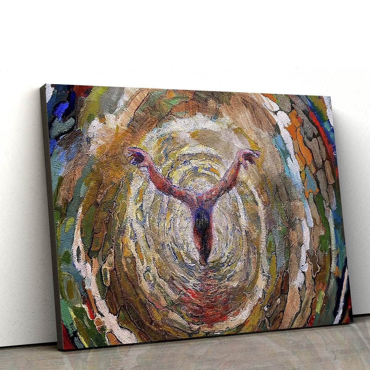 Christian Canvas Wall Art Baptism Vortex Of The Christ Christian Canvas Wall Art Baptism Vortex Of The Christ
