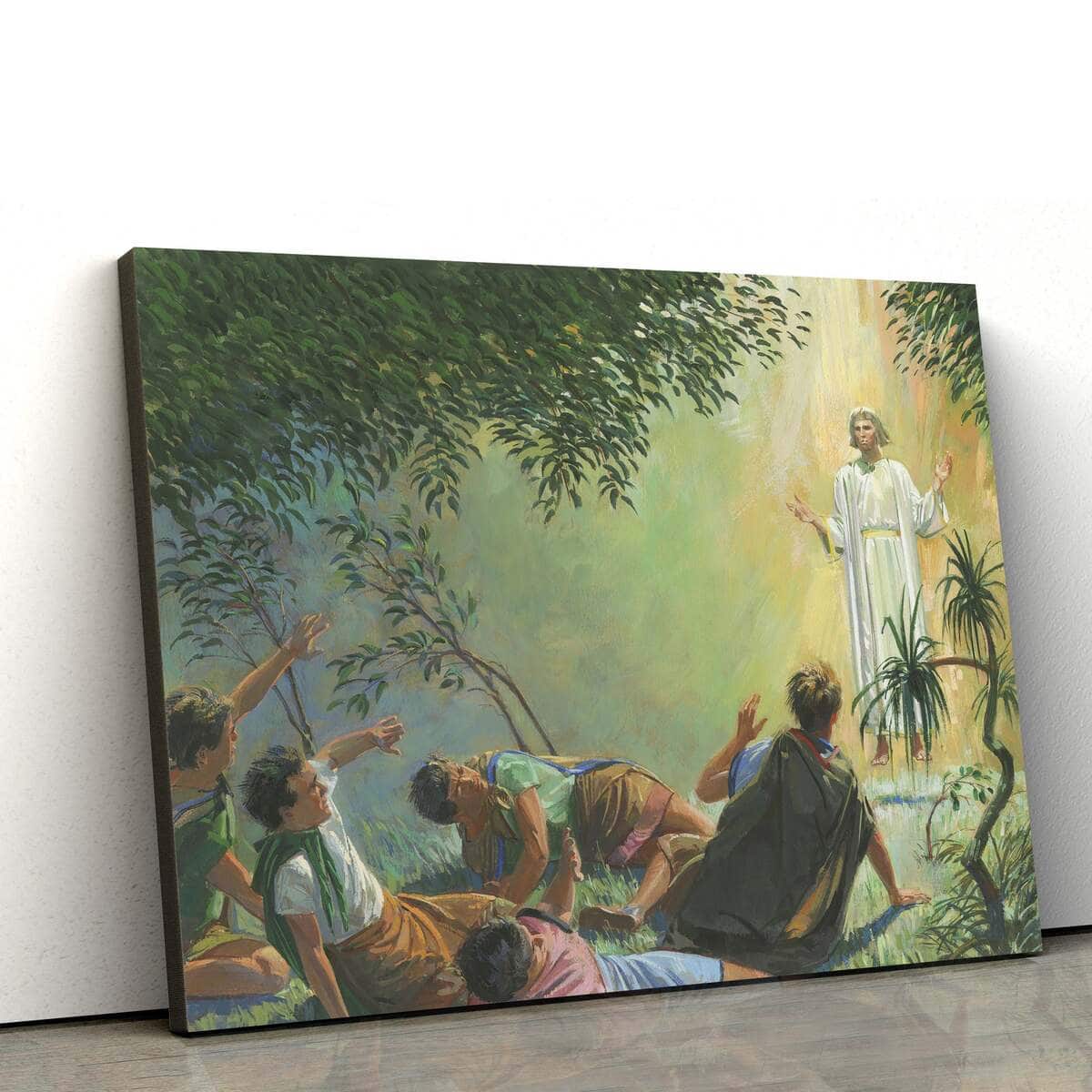 Christian Canvas Wall Art Angel Appears To Alma And The Sons Of Mosiah Christian Canvas Wall Art Angel Appears To Alma And The Sons Of Mosiah