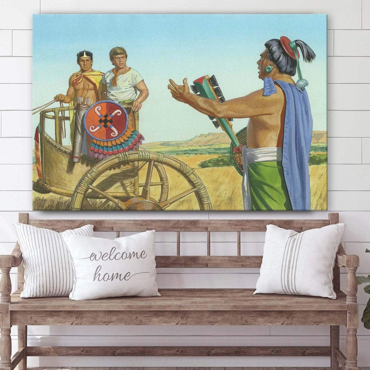Christian Canvas Wall Art Ammon And Lamoni Meet Lamoni’s Father Christian Canvas Wall Art Ammon And Lamoni Meet Lamoni’s Father