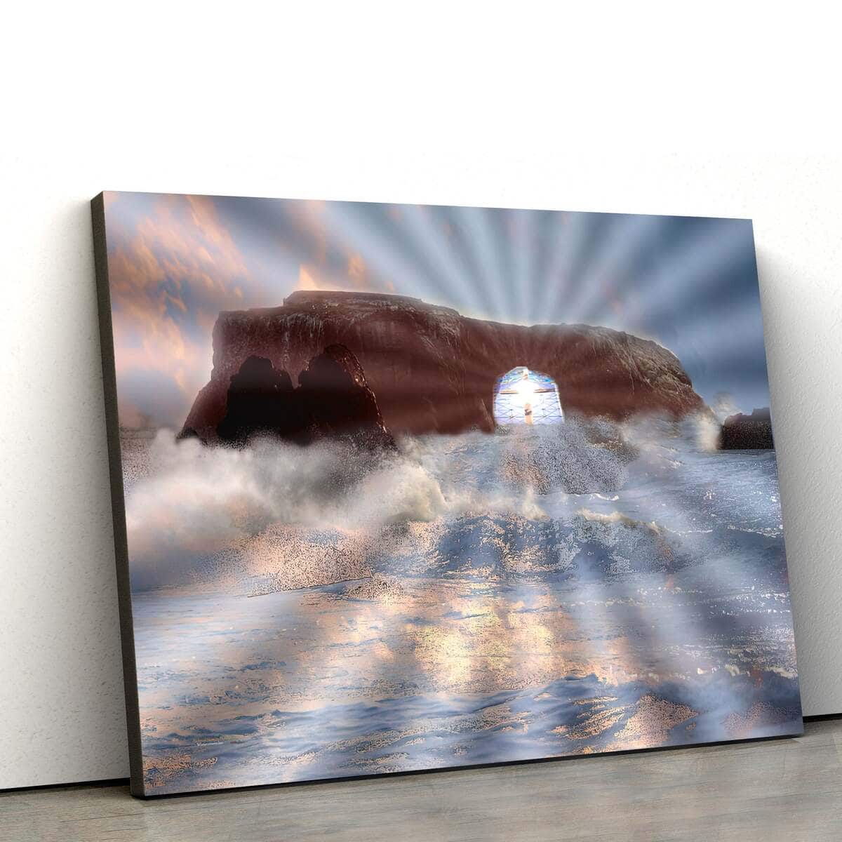 Christian Canvas Wall Art He Is Risen The Empty Tomb
