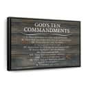 Christian God's Ten Commandments Canvas Wall Art Thou Shalt Not Kill
