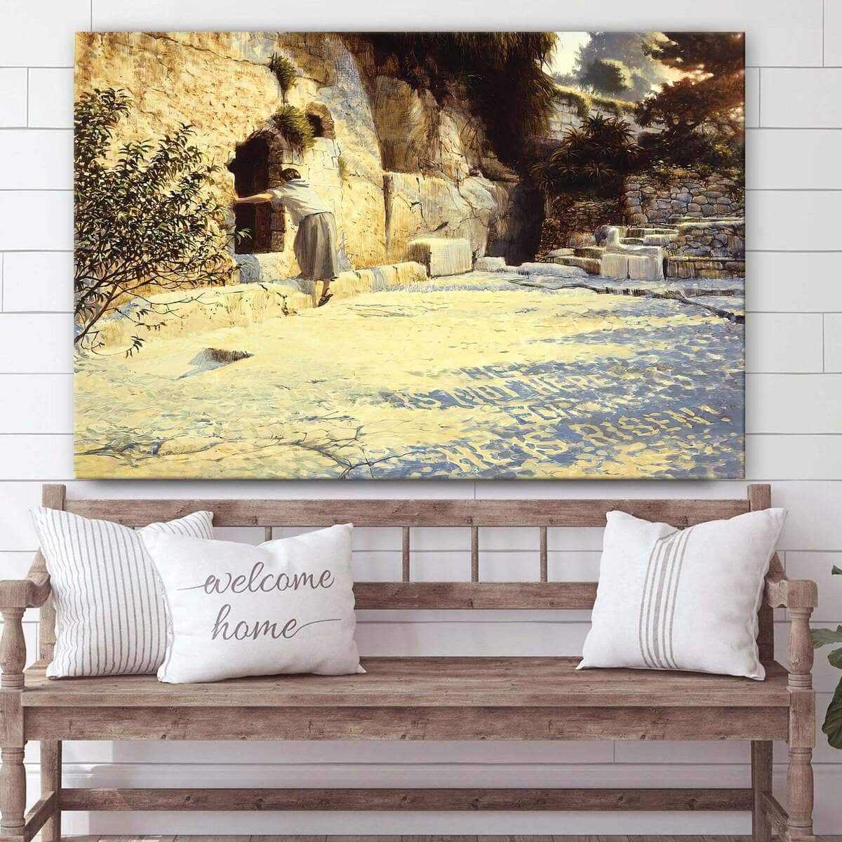 Christian Canvas Wall Art Jesus Resurrection The Empty Tomb 1 Christian Canvas Wall Art Jesus Resurrection The Empty Tomb 1