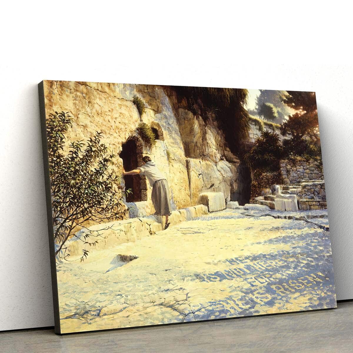 Christian Canvas Wall Art Jesus Resurrection The Empty Tomb 1 Christian Canvas Wall Art Jesus Resurrection The Empty Tomb 1