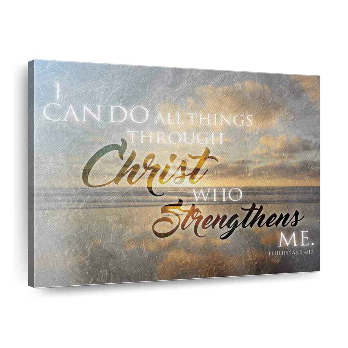 Christian Sunset Philippians 4:13 I Can Do All Things Through Christ Canvas Wall Art Christian Sunset Philippians 4:13 I Can Do All Things Through Christ Canvas Wall Art