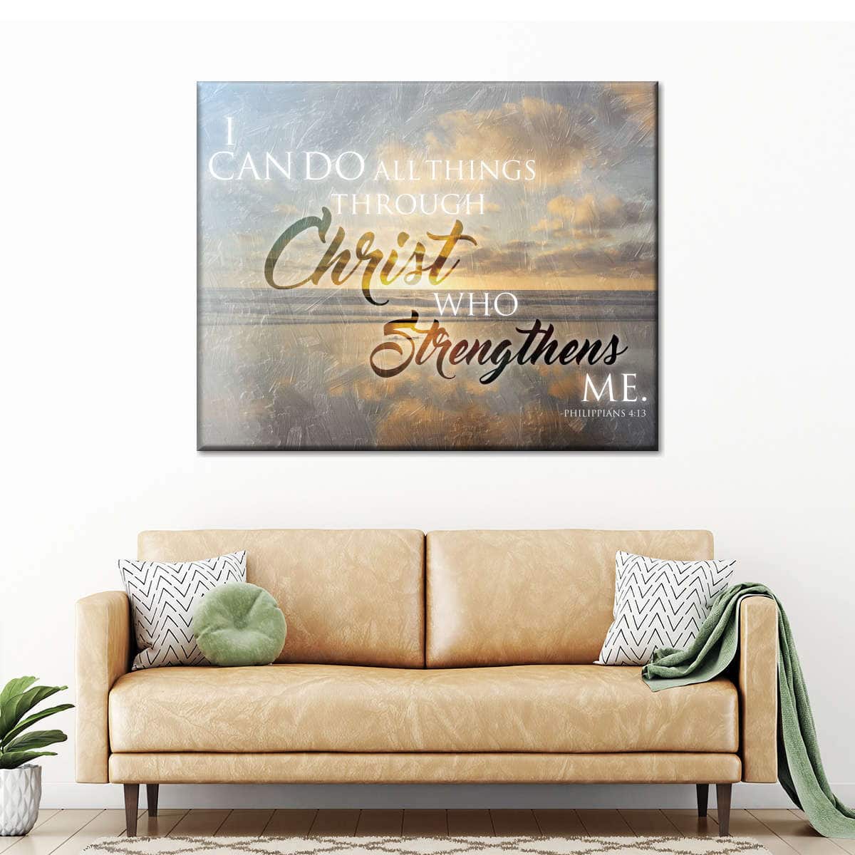 Christian Sunset Philippians 4:13 I Can Do All Things Through Christ Canvas Wall Art Christian Sunset Philippians 4:13 I Can Do All Things Through Christ Canvas Wall Art
