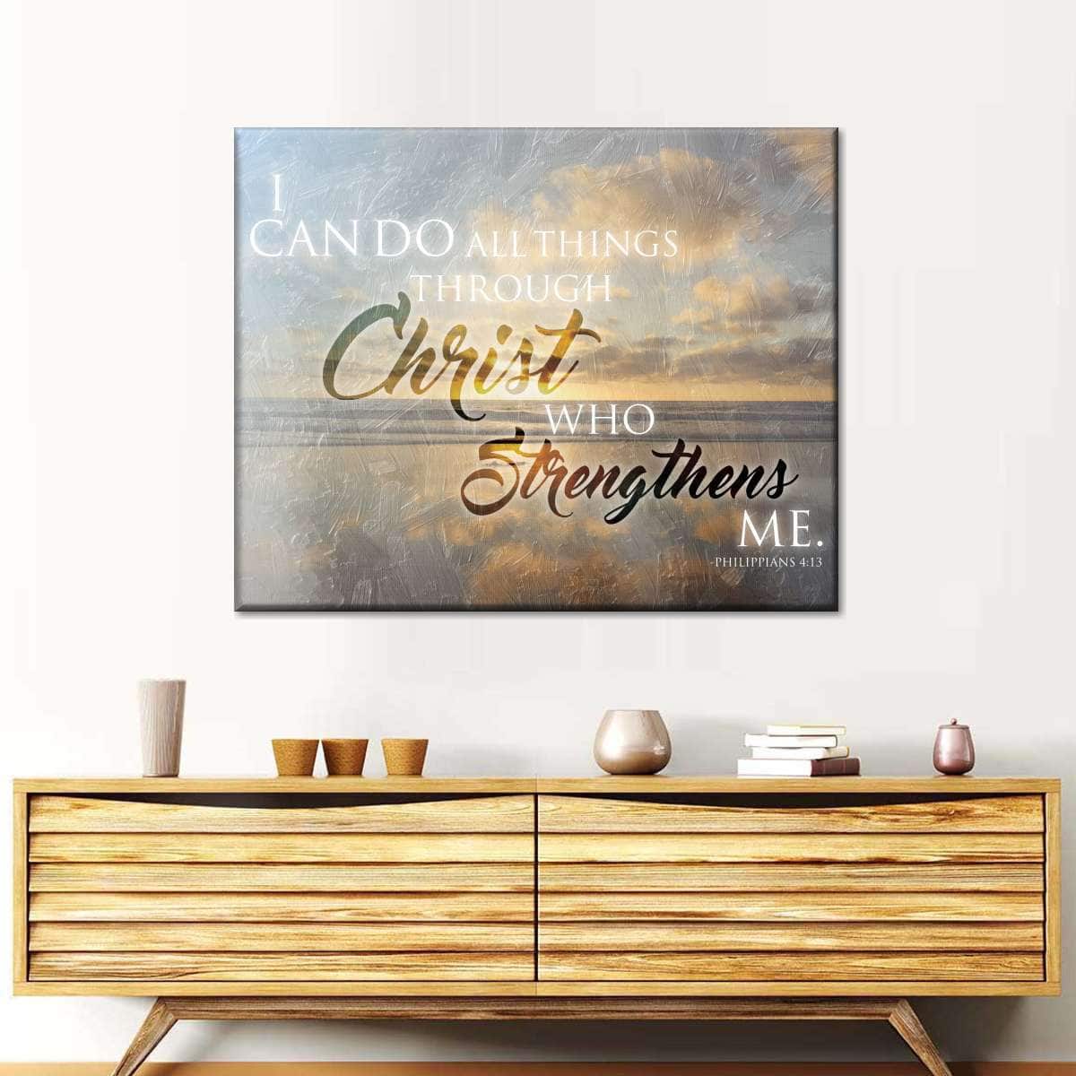 Christian Sunset Philippians 4:13 I Can Do All Things Through Christ Canvas Wall Art Christian Sunset Philippians 4:13 I Can Do All Things Through Christ Canvas Wall Art